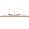 Ekena Millwork Kennewick Smooth Timber Gable Bracket, Douglas Fir, 96"W x 24"H x 3 1/2"D x 3 1/2"F, 6/12 Pitch GBW096X24X0404KEN00SDF - alternate 5
